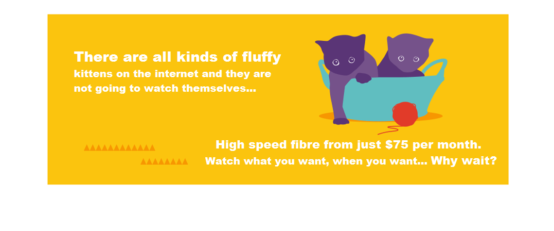 High speed fibre from just $75